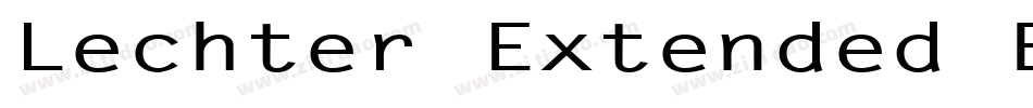 Lechter Extended Bold Italic字体转换